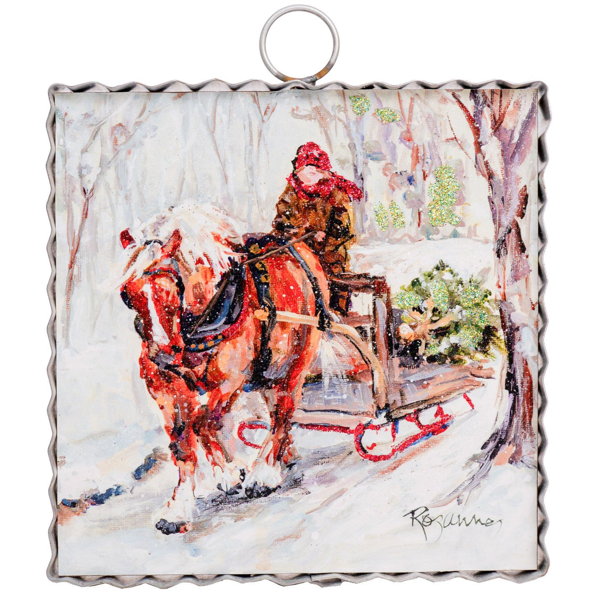 Bringing Home the Tree Mini Art