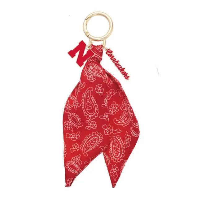Nebraska Cornhuskers Logo Bandana Bag Charm