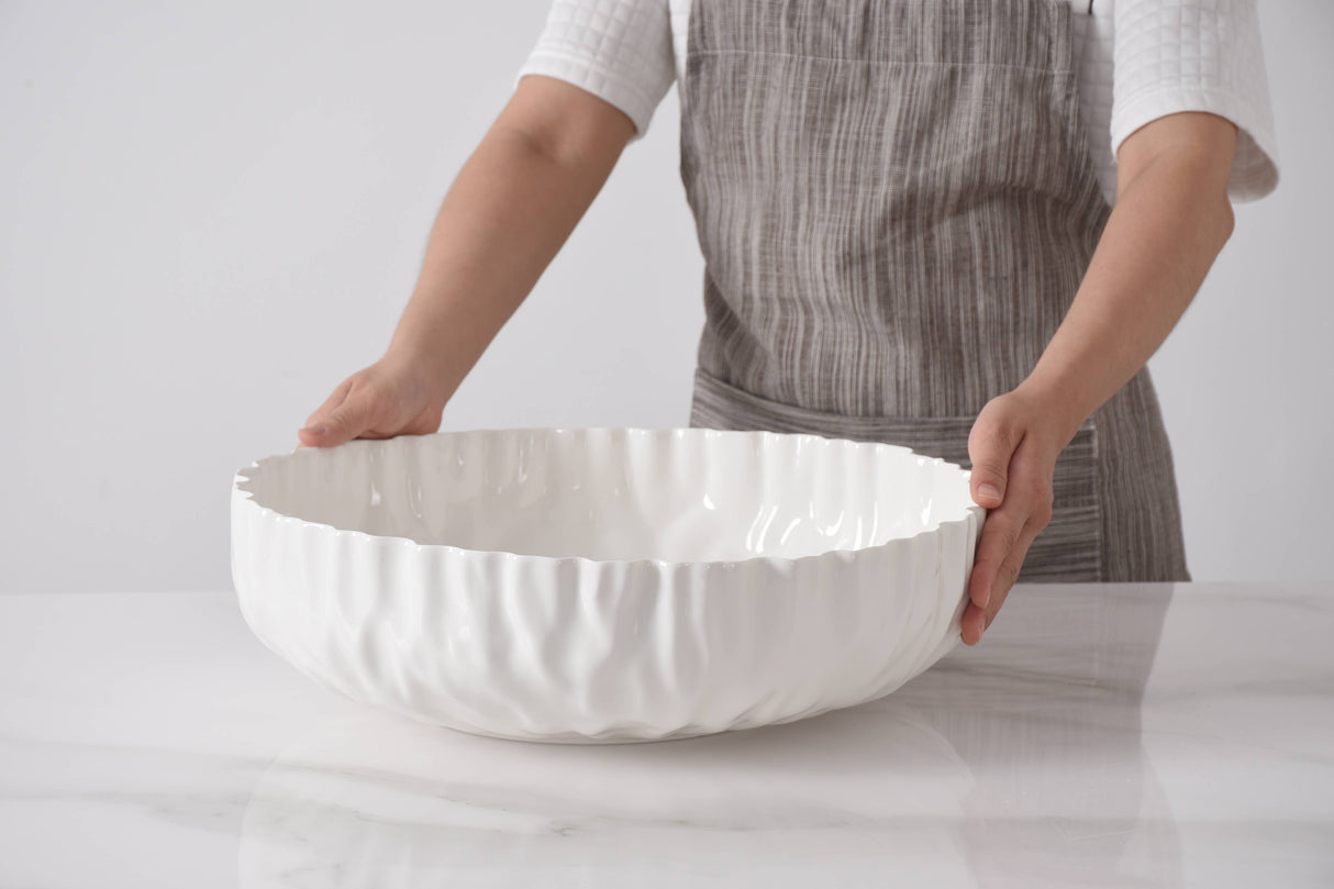 Porcelain Extra Large Shallow Bowl