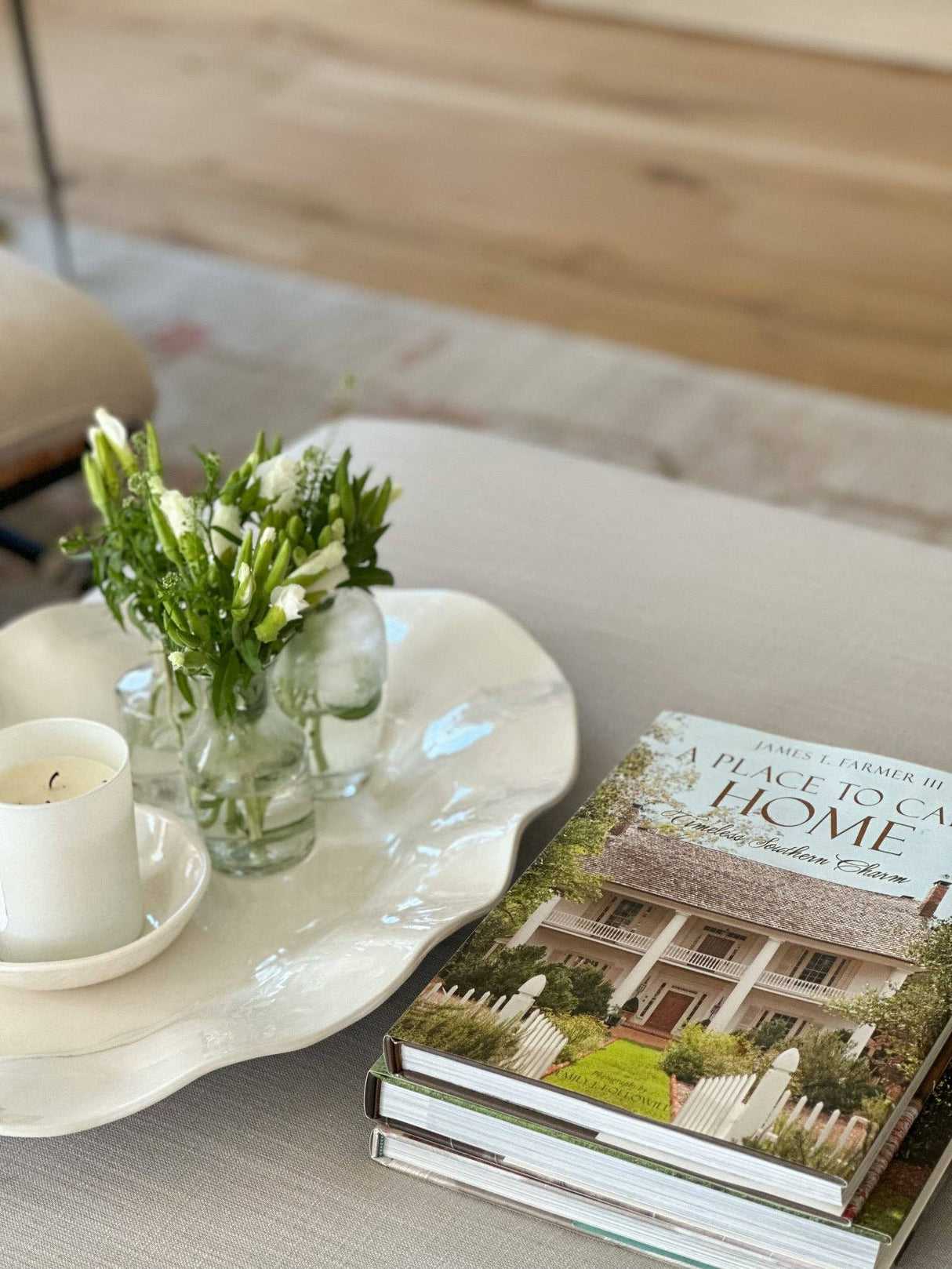 Large Wavy Melamine Serving Tray