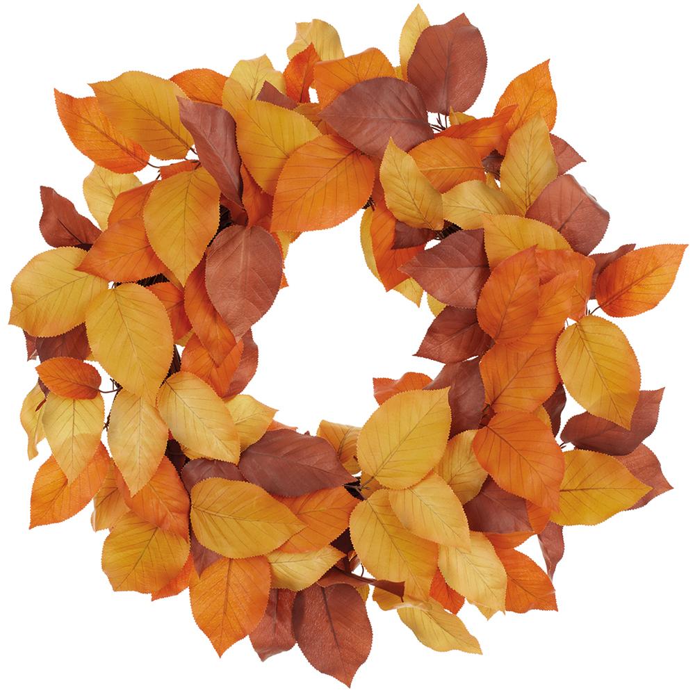 24" Turning Leaves Salal Wreath