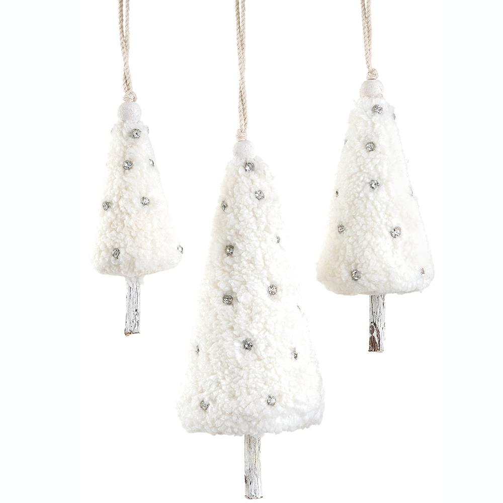 Jewel Fleece Tree Set of 3