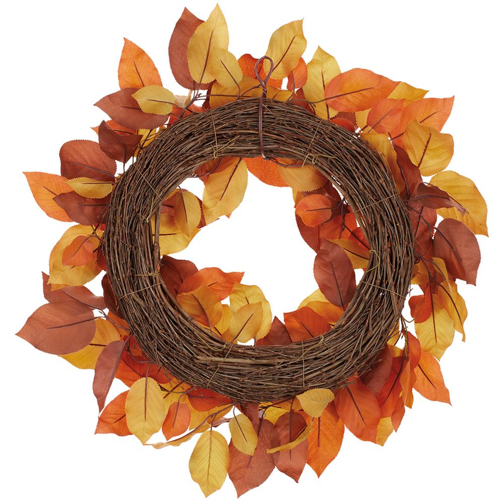 24" Turning Leaves Salal Wreath
