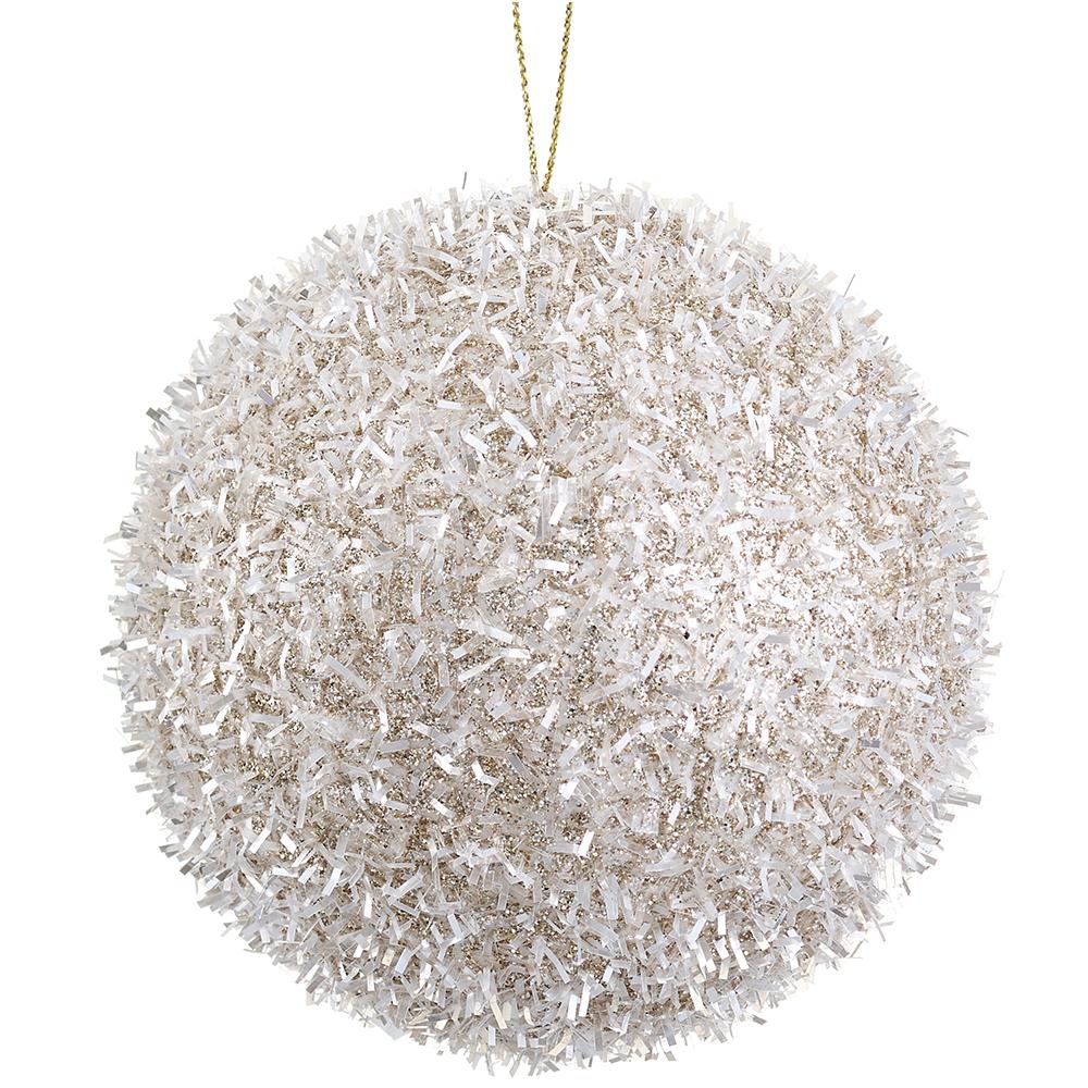 Champagne Confetti Tinsel Ornament