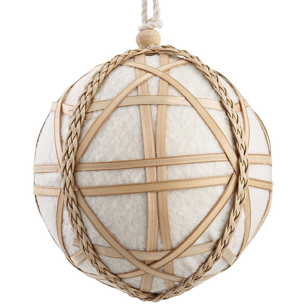 Nordic Rattan Felt Ornament