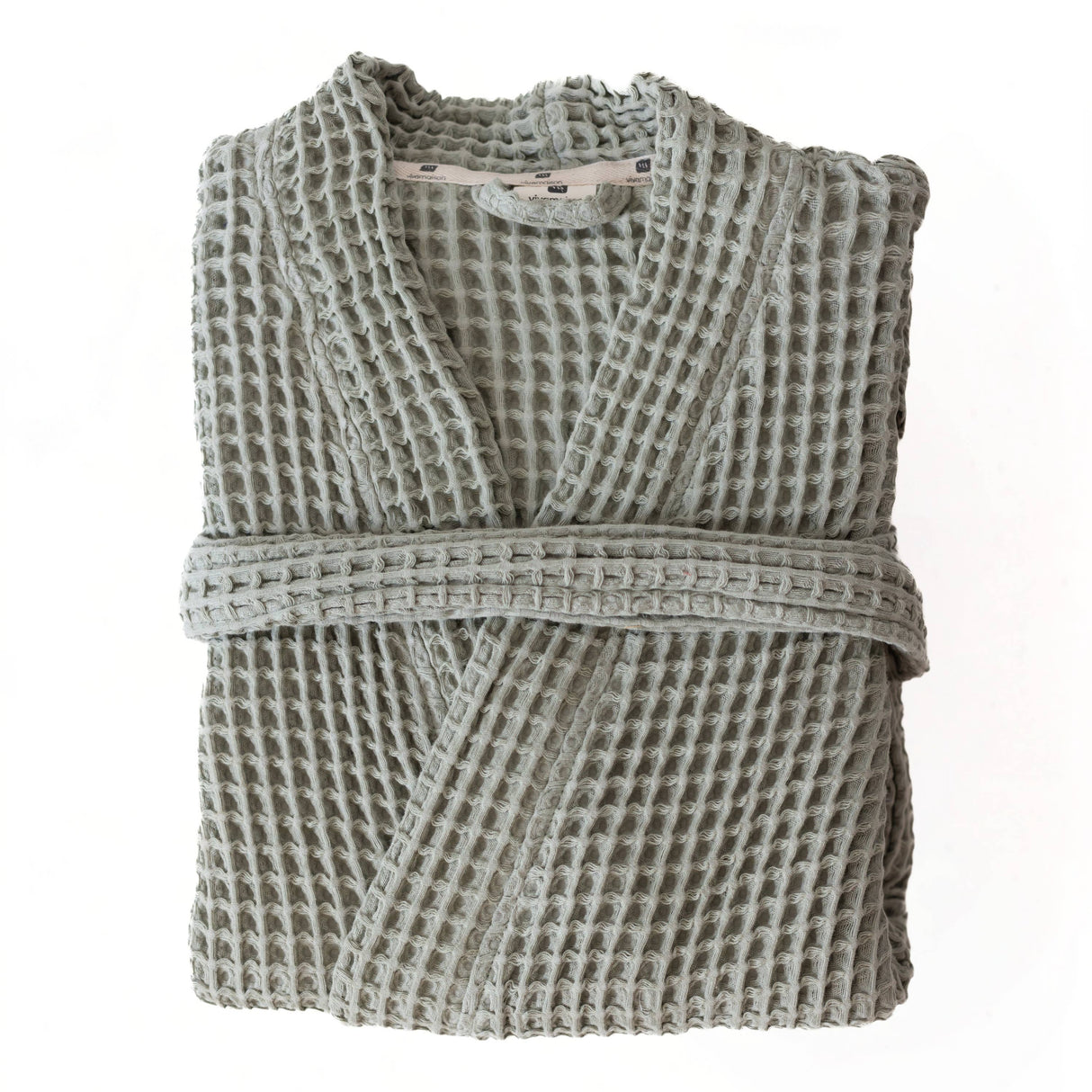Sage Luxurious Waffle Bathrobe / XXL