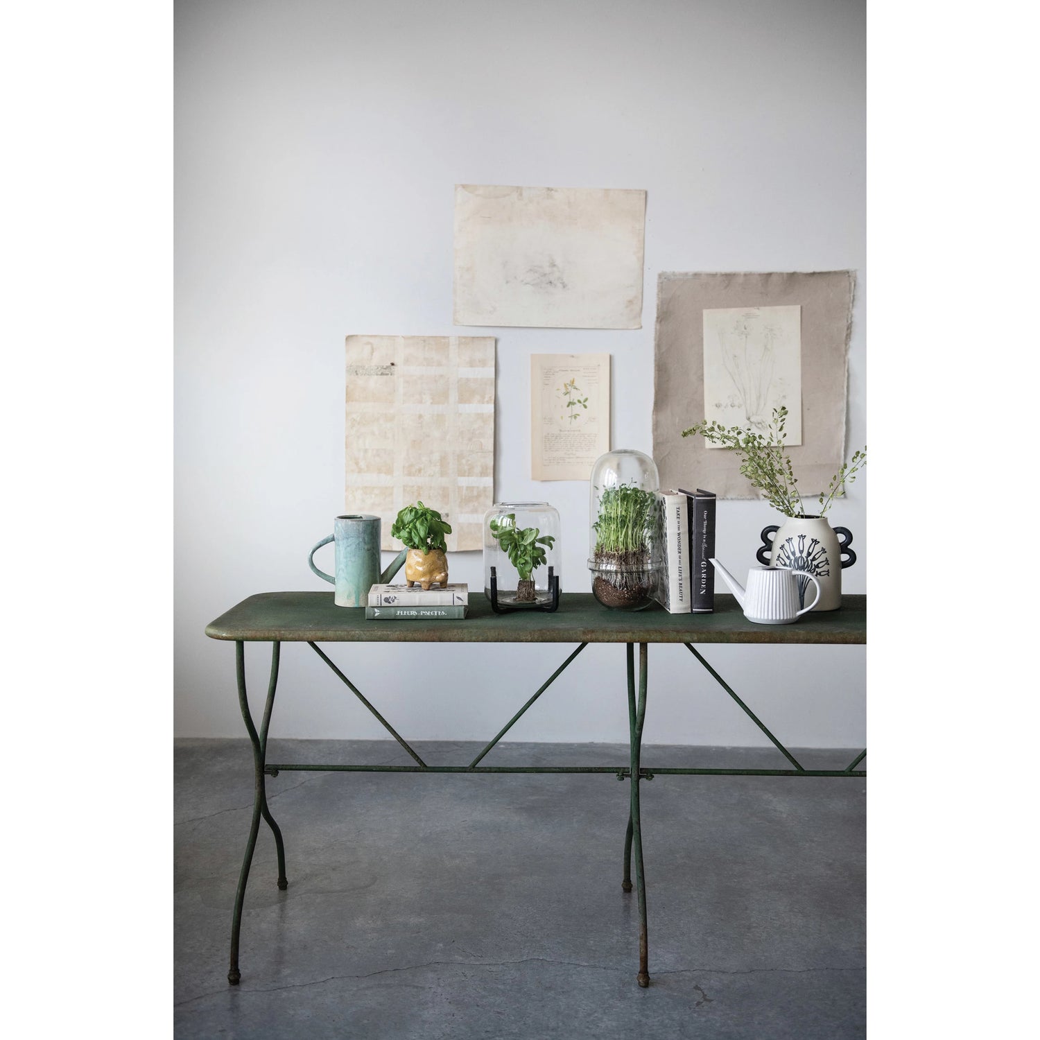 MDF and Canvas Book Storage Boxes, Set of 2