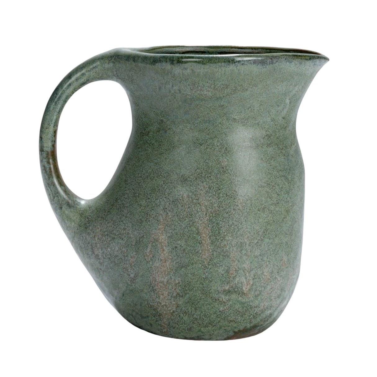 Matte Teal Stoneware Pitcher
