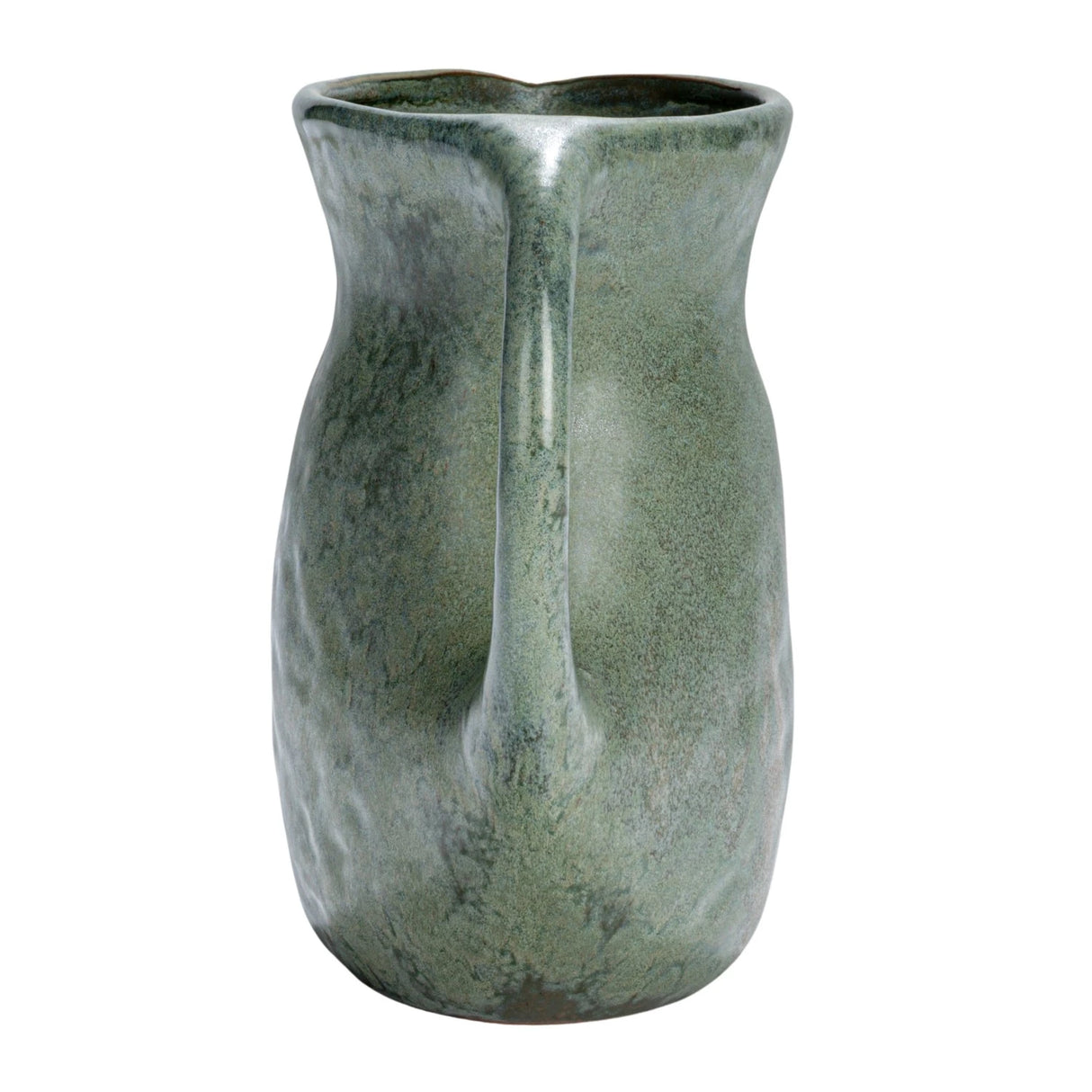 Matte Teal Stoneware Pitcher