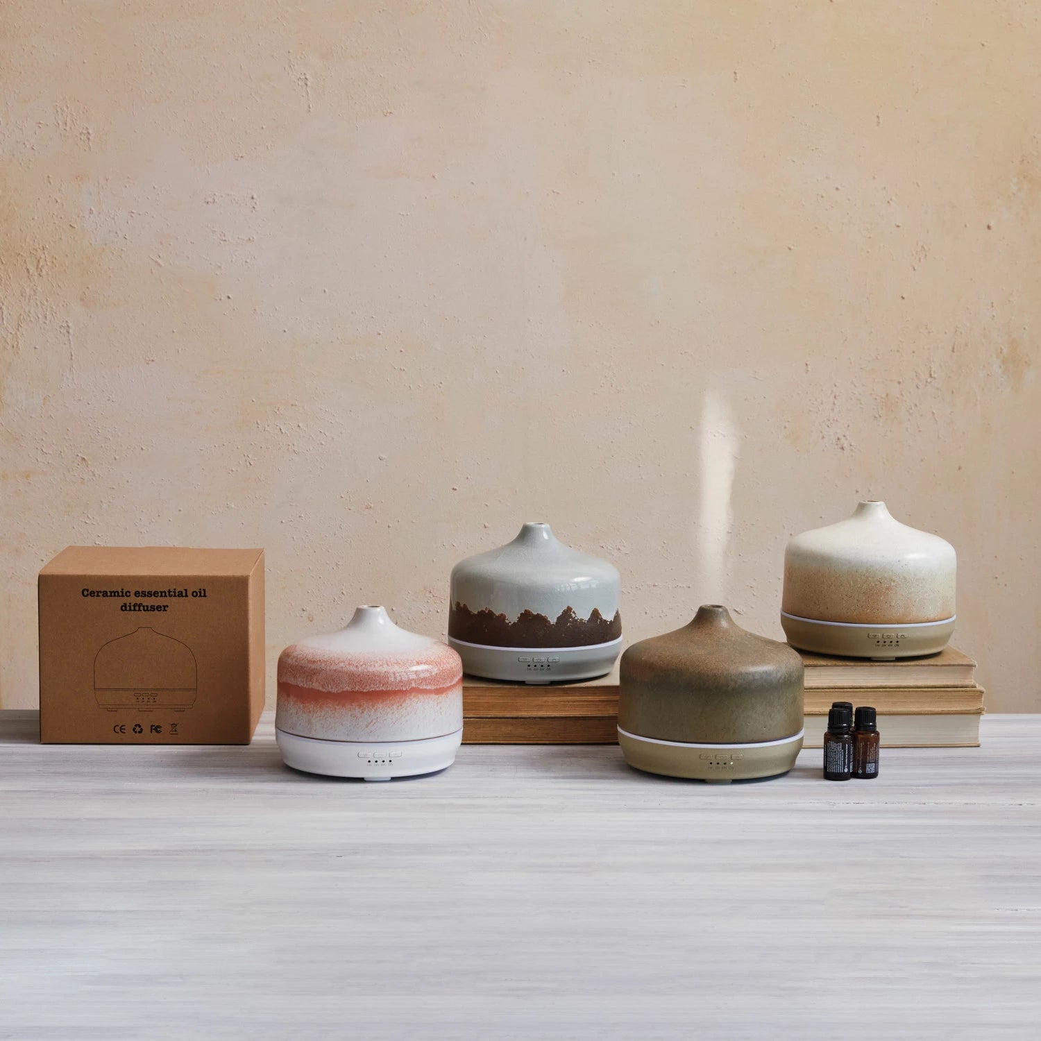 14 oz. Stoneware Oil Diffuser - 4 Styles