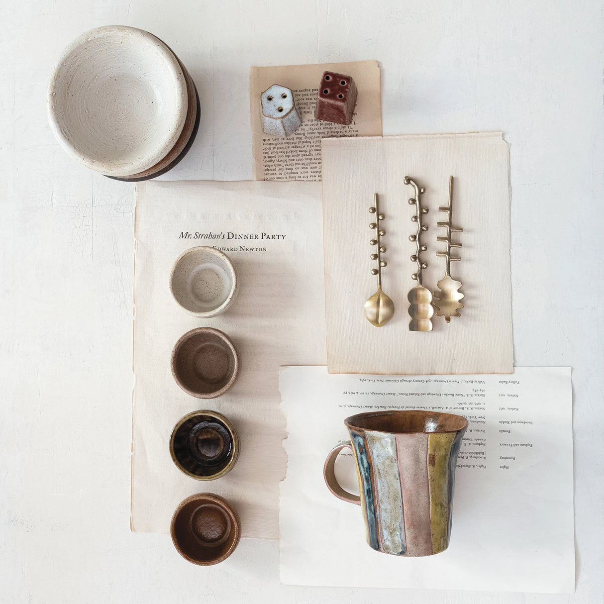 Stoneware Pinch Pot - 4 Colors