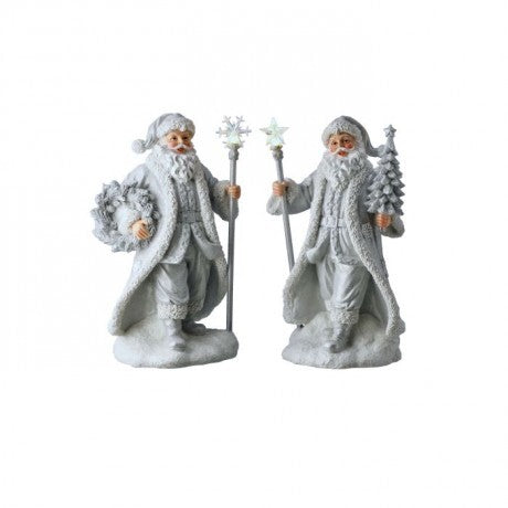 Lighted Resin Frost Santa