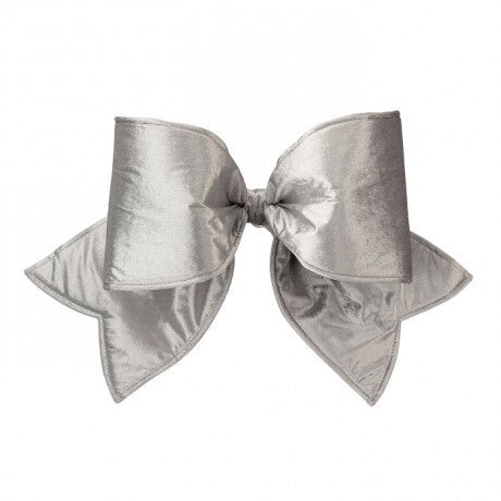 UV Protect Silver Velvet Bow