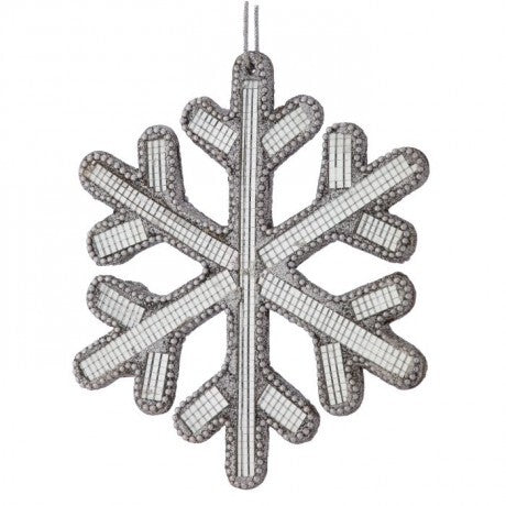 Mirror Jewel Snowflake Ornament