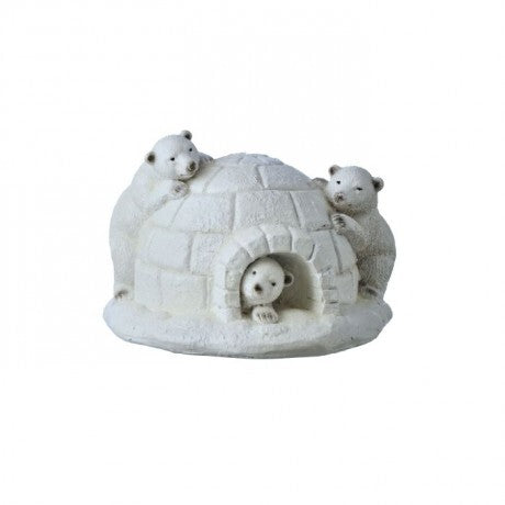 Resin Polar Cubs Igloo