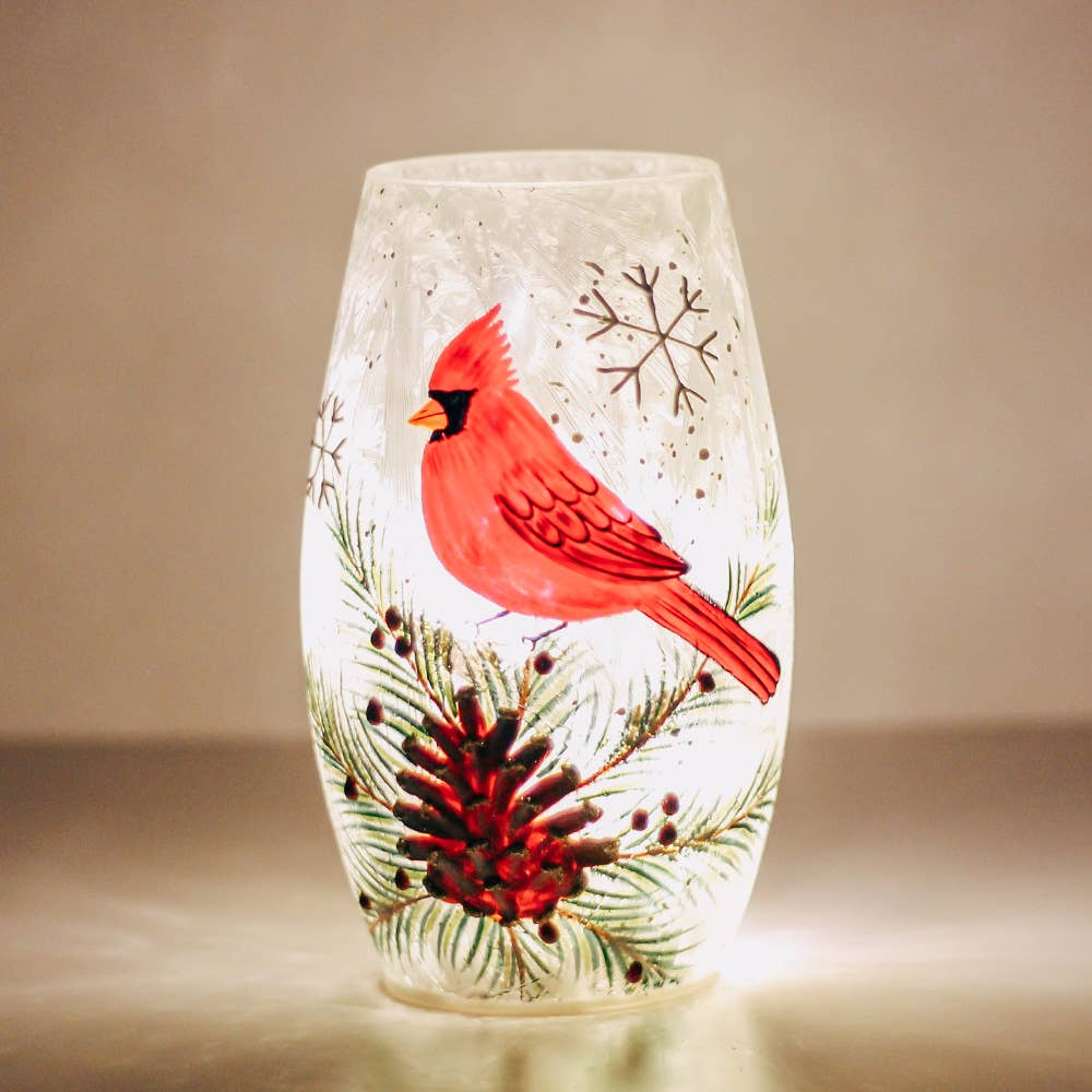 Cardinal Present Lighted Luminary