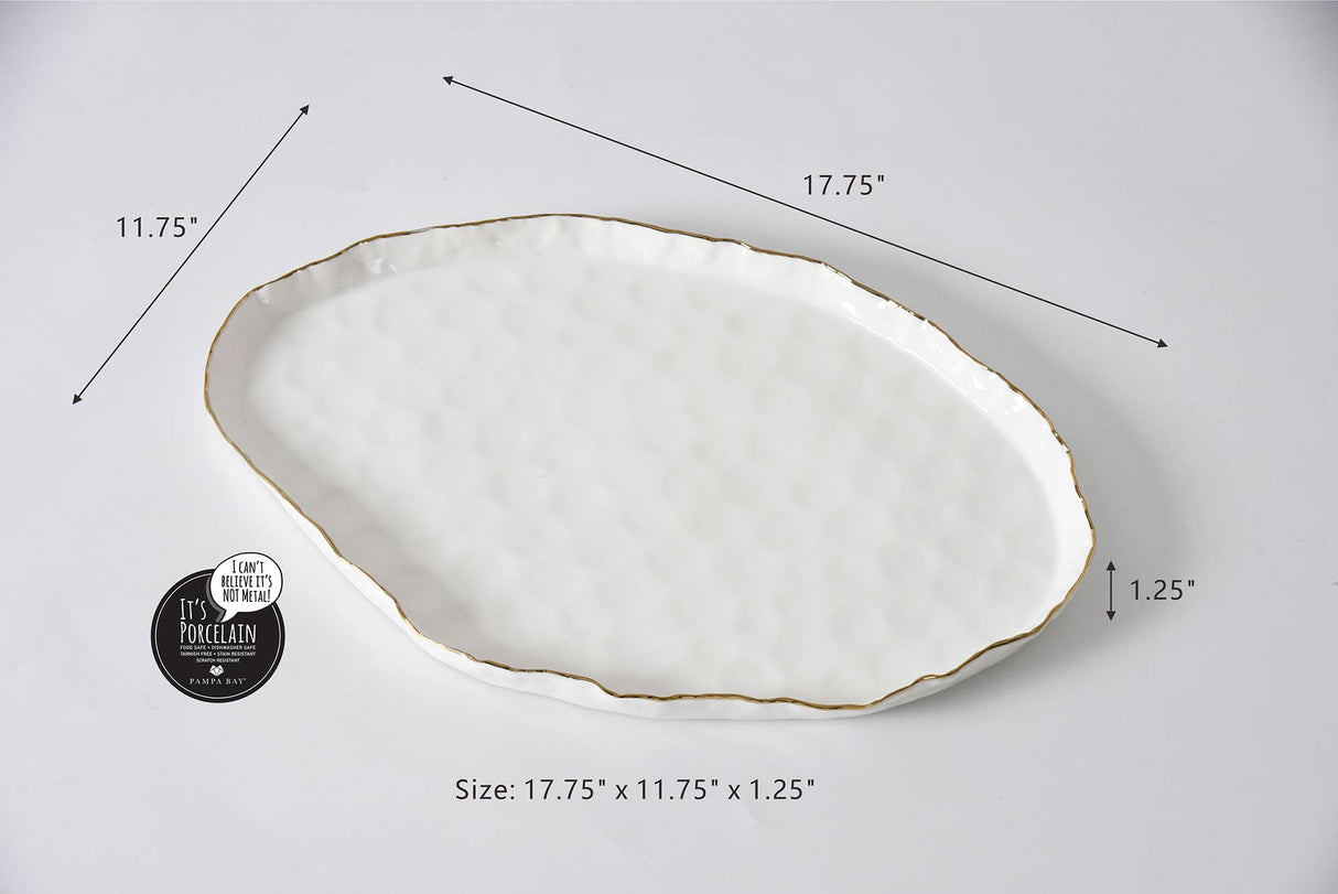 Large Porcelain Oval Platter