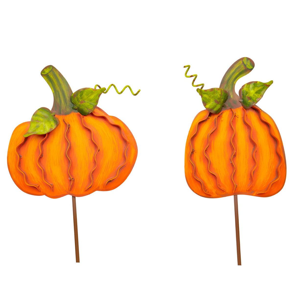 Ribbon Pumpkin Stake - 2 Styles