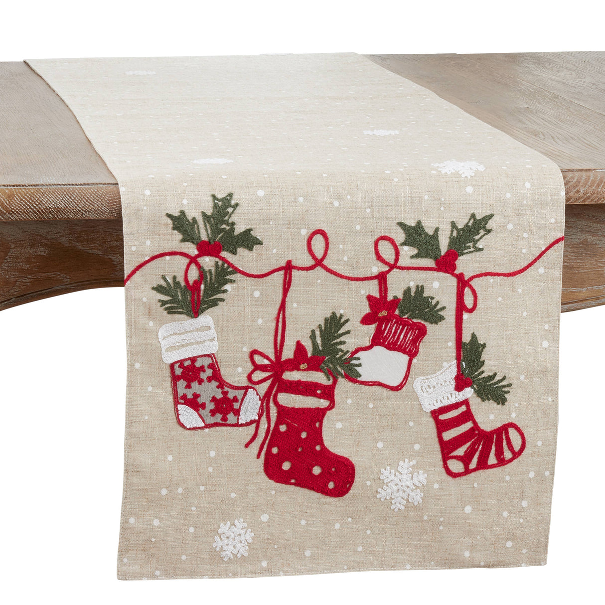 Stockings Holiday Table Runner