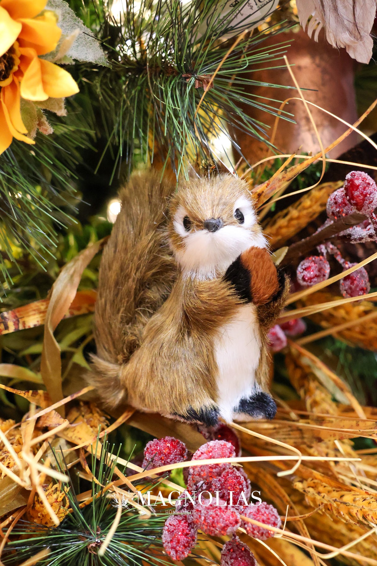 Furry Squirrel Ornament