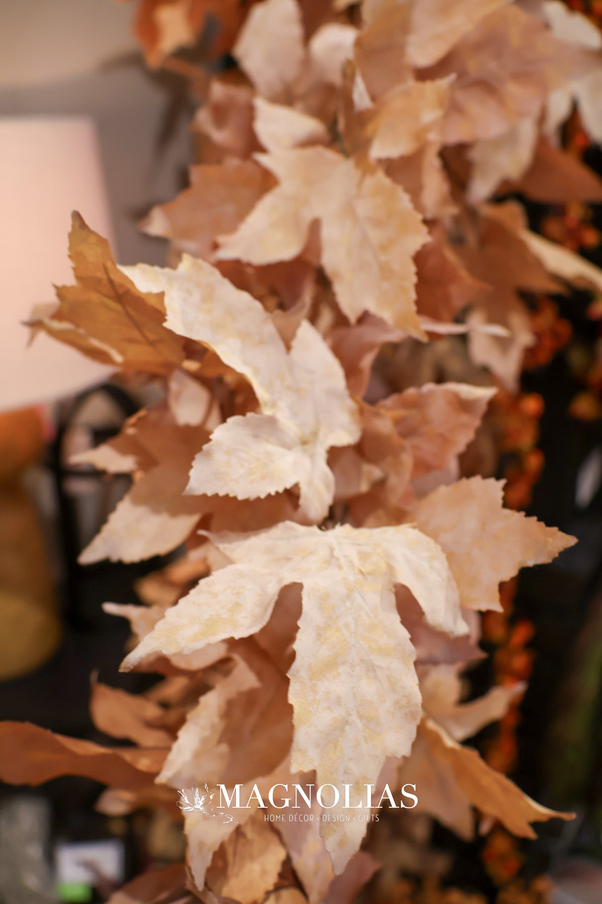 6' Tan Maple Leaf Garland