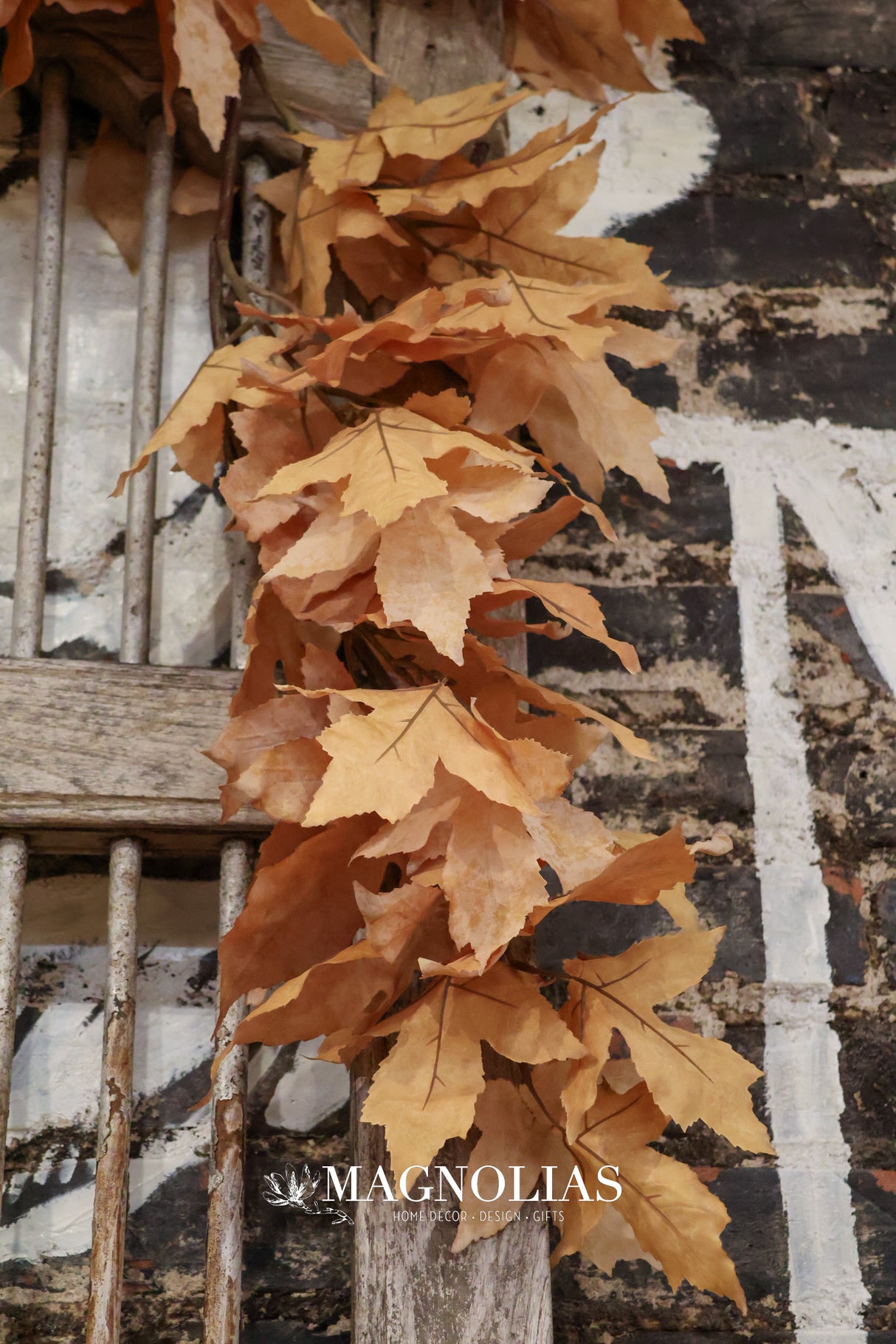 6' Tan Maple Leaf Garland