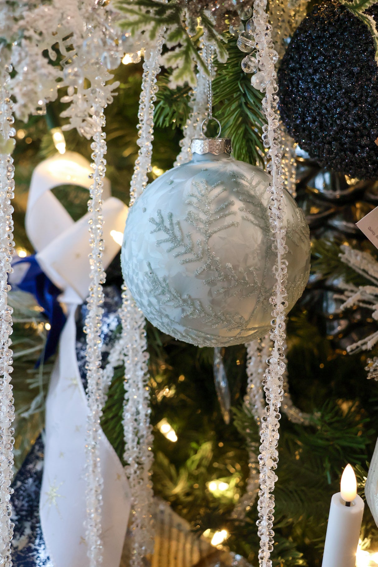 Glass Petal Ornament - 2 Colors