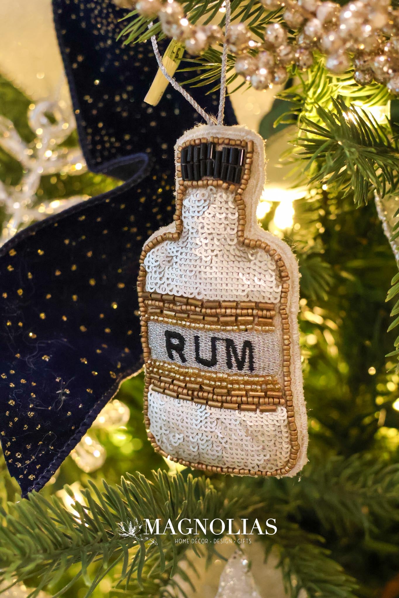 Beaded Liquor Bottle Ornament - 3 Styles