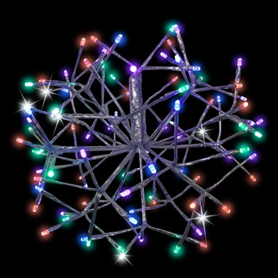 12" Silver Multi-Color Shimmering Starburst
