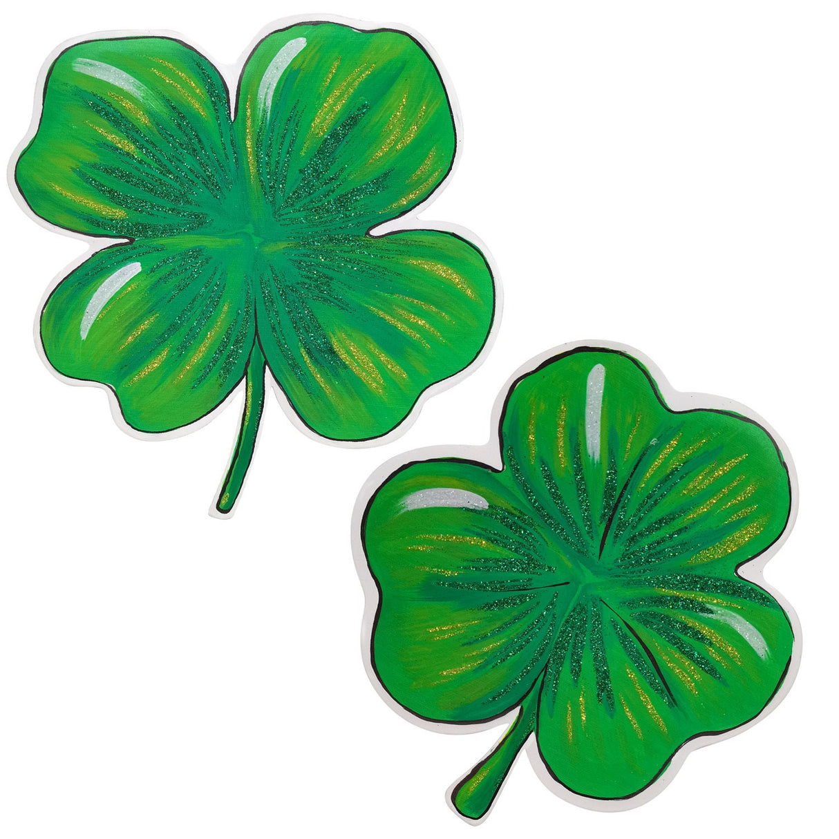 Edgy Shamrocks Garden Stake - 2 Styles