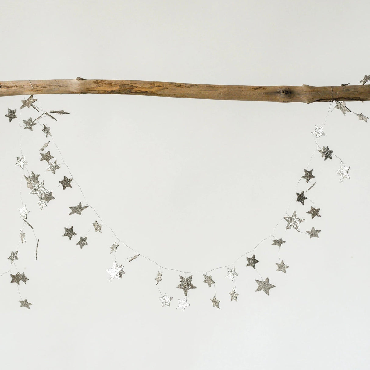Star Shaped Garland with Glitter