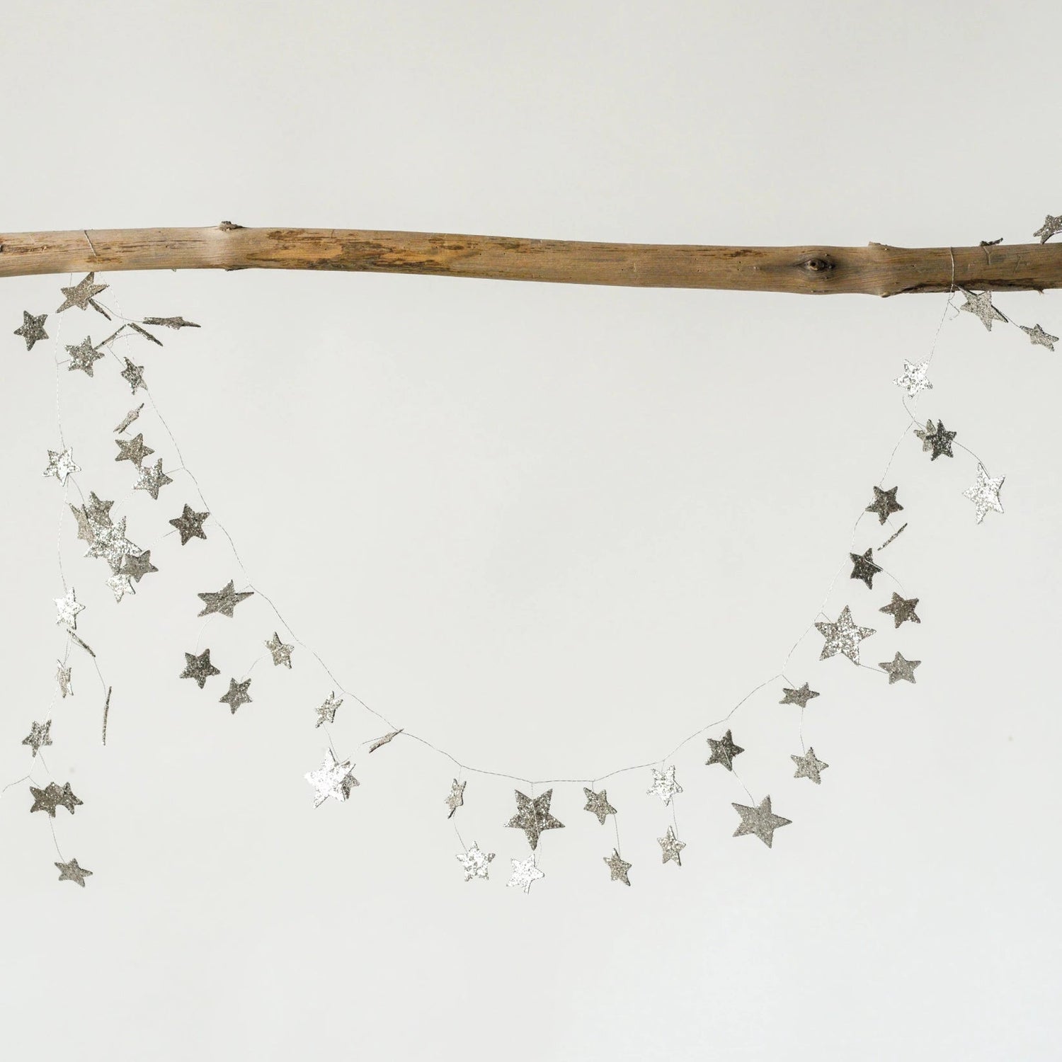 Star Shaped Garland with Glitter