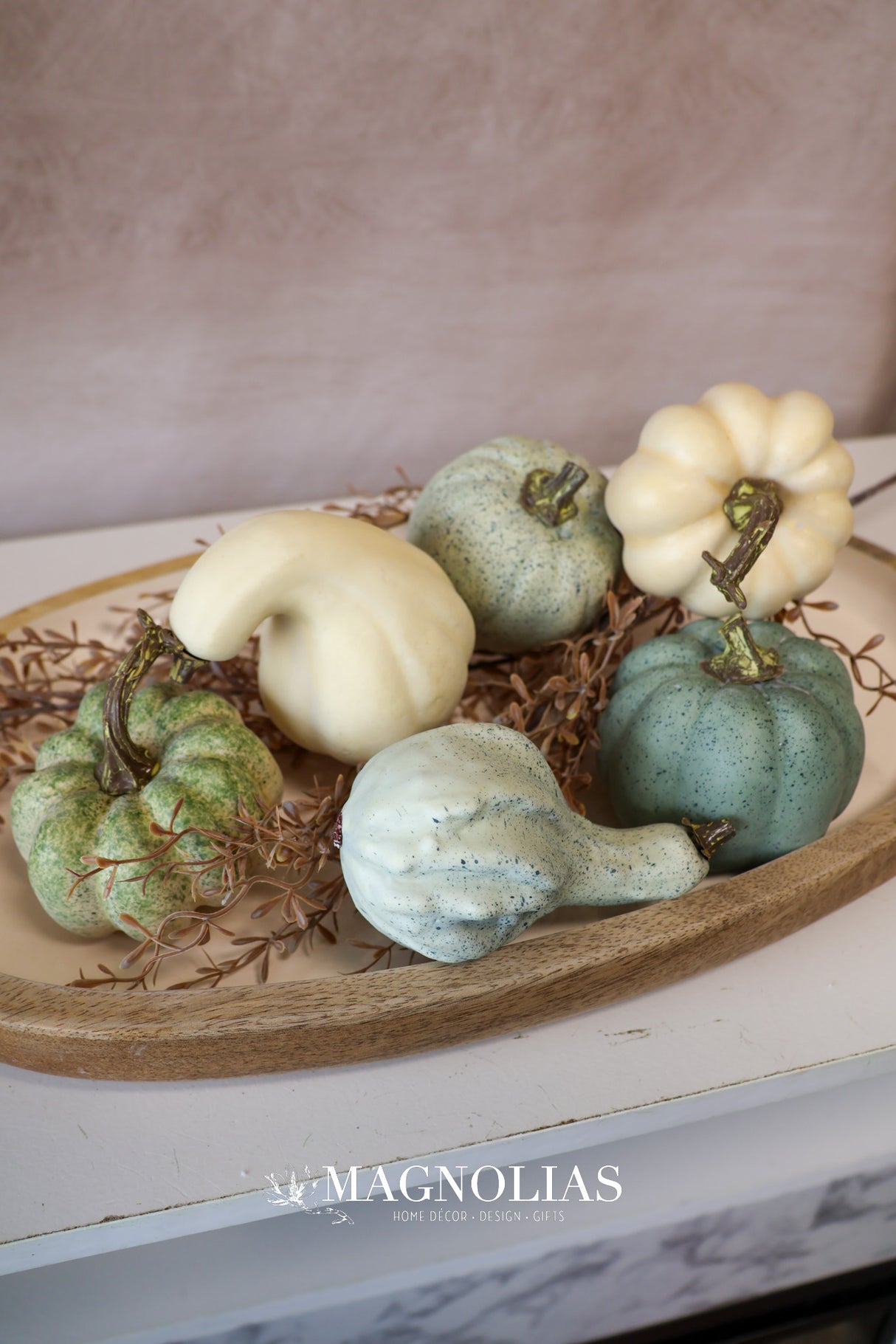 Mixed Blue Pumpkins & Gourds