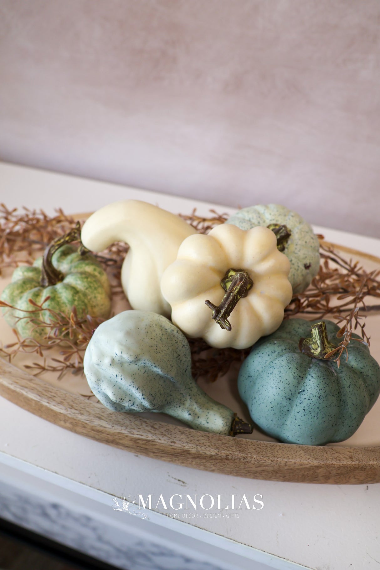 Mixed Blue Pumpkins & Gourds