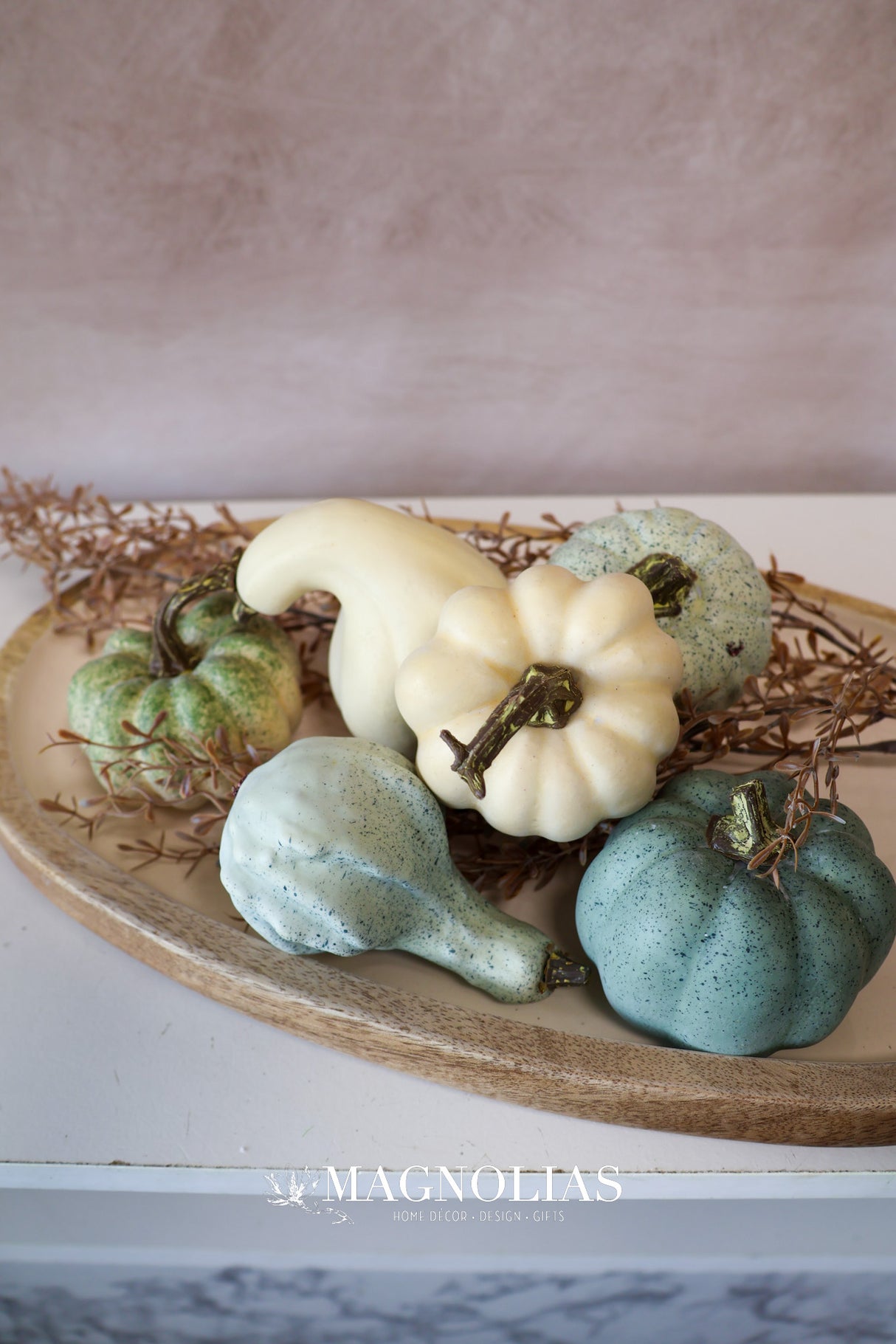 Mixed Blue Pumpkins & Gourds