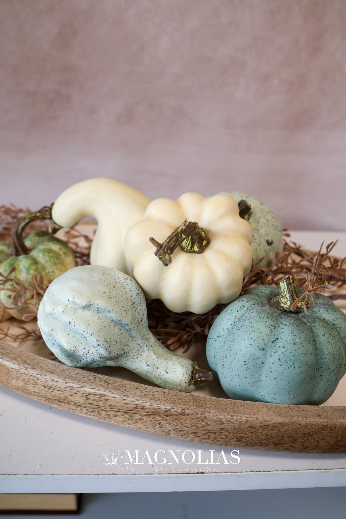 Mixed Blue Pumpkins & Gourds