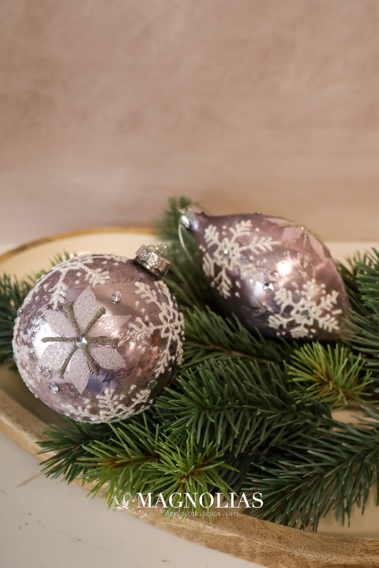 Soft Glow Glass Ornament - 2 Styles