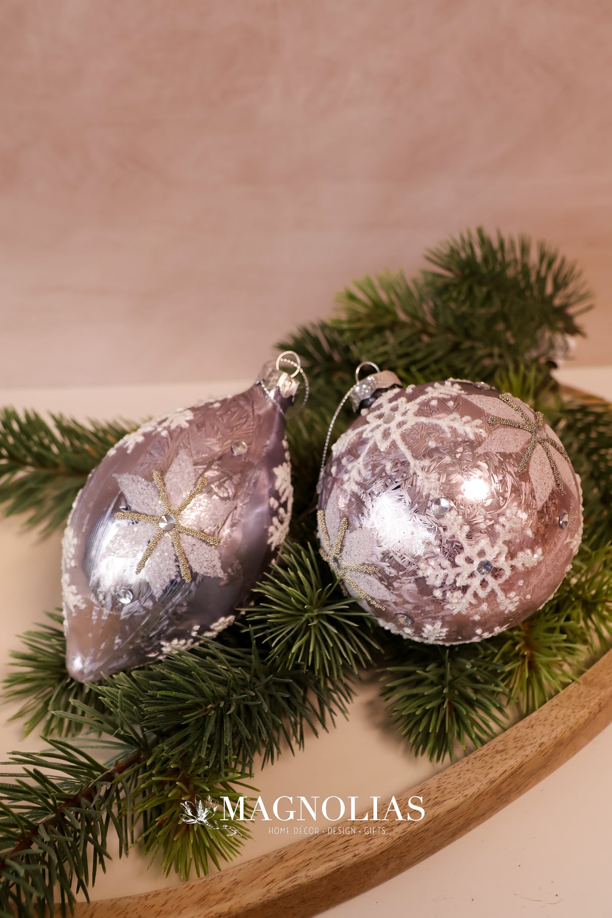 Soft Glow Glass Ornament - 2 Styles