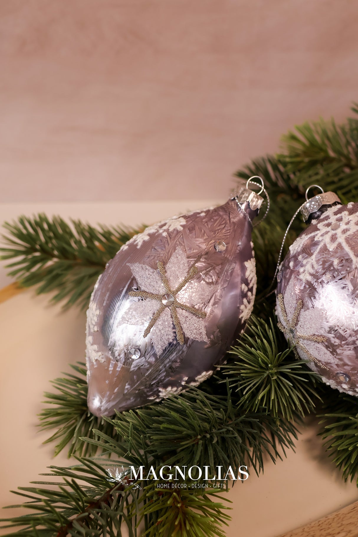 Soft Glow Glass Ornament - 2 Styles