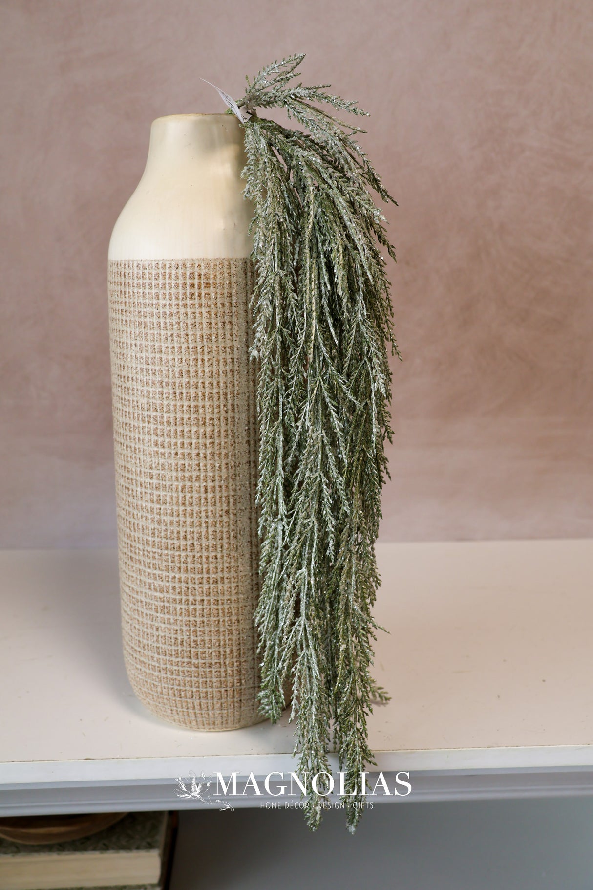 Green Glittered Amaranthus Spray