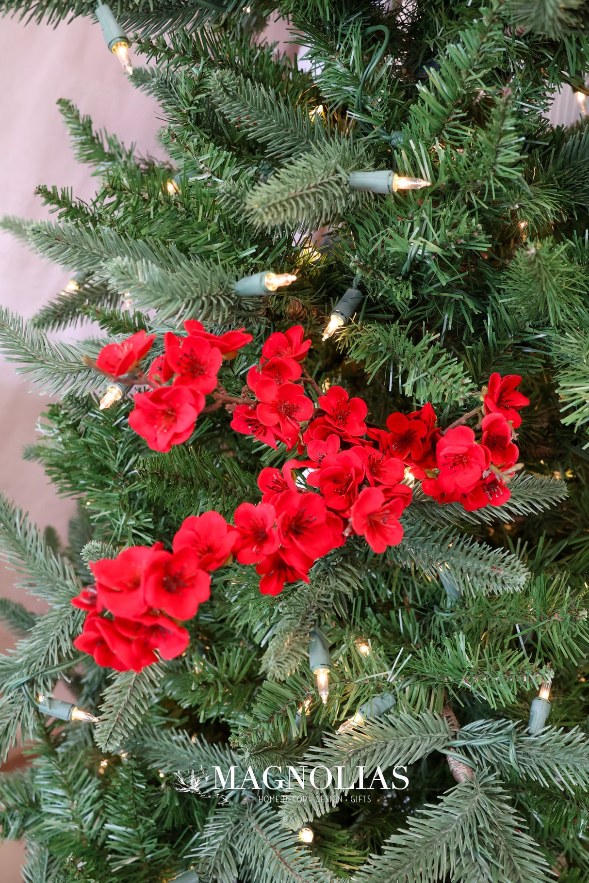 Red Velvet Cherry Blossom Pick