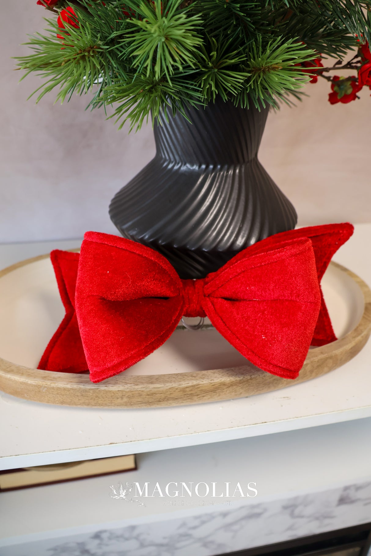 Red Velvet Bow Ornament