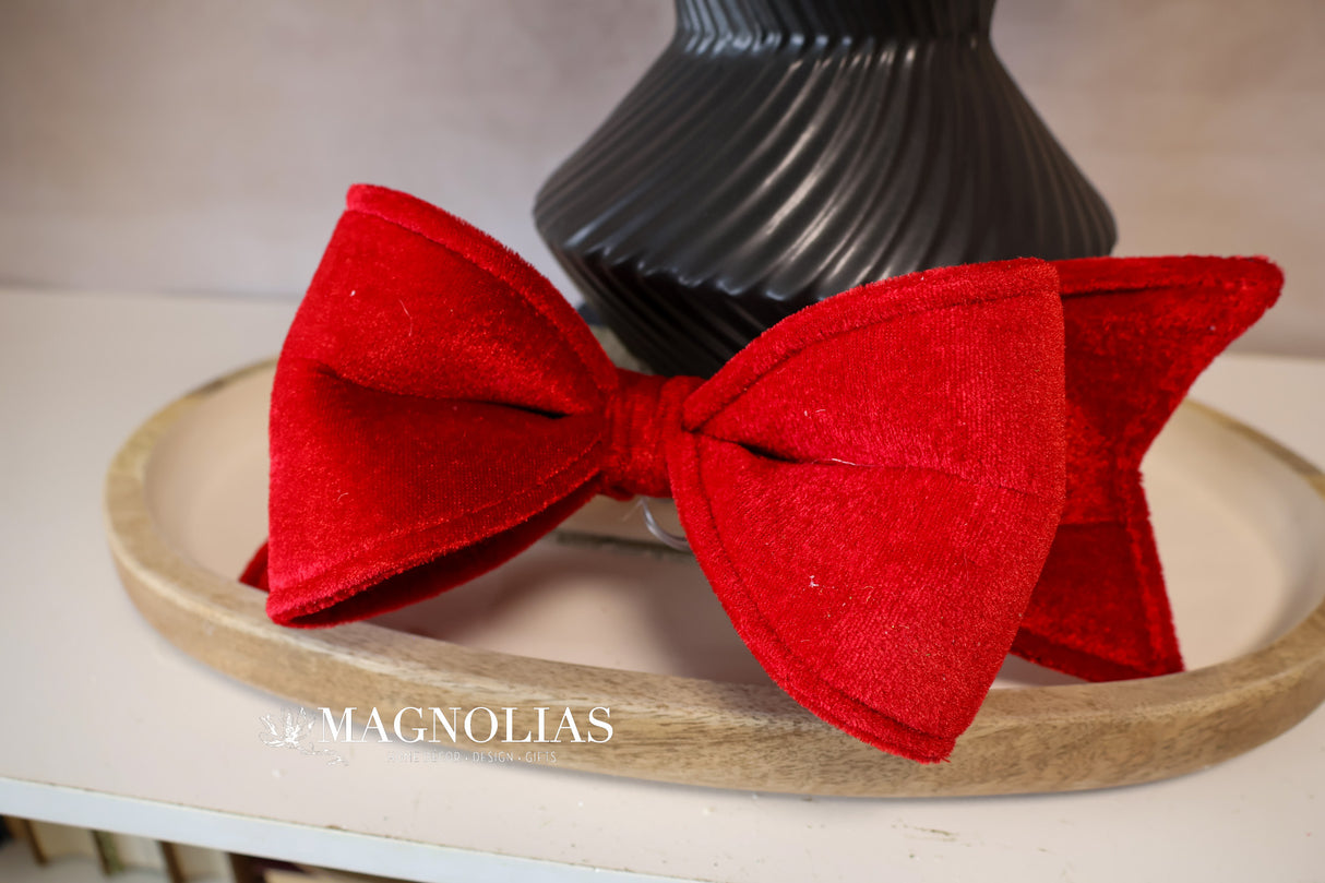 Red Velvet Bow Ornament