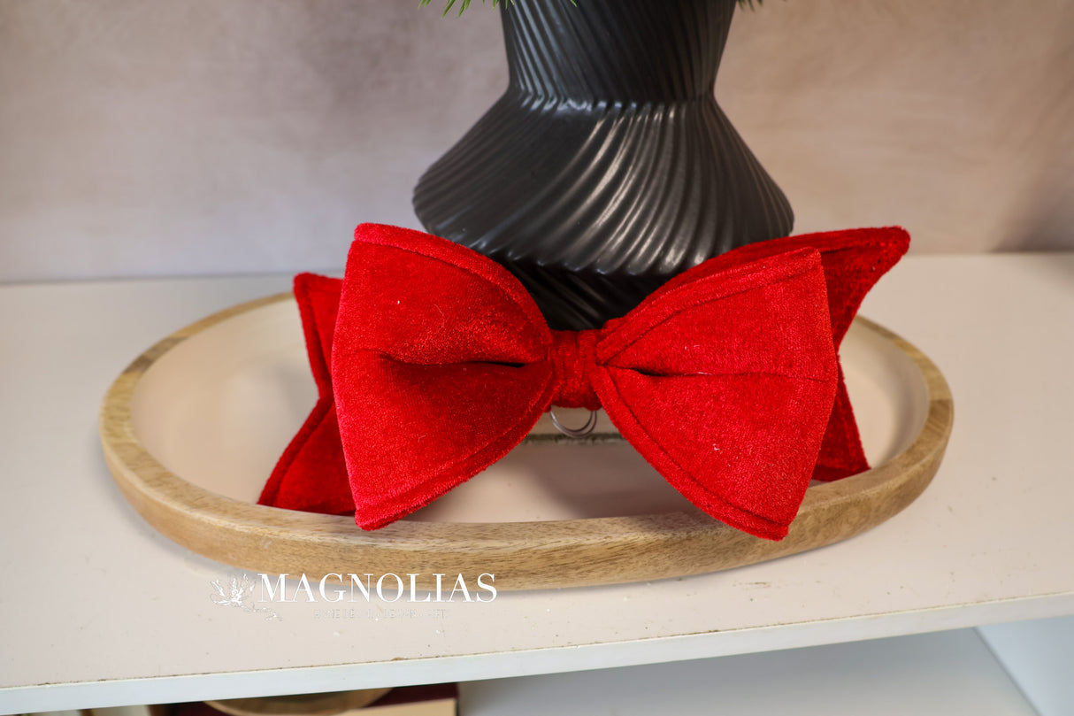 Red Velvet Bow Ornament