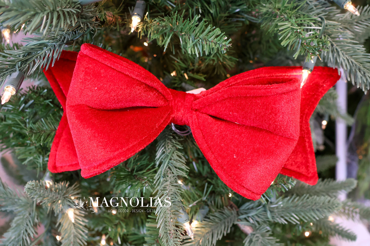 Red Velvet Bow Ornament
