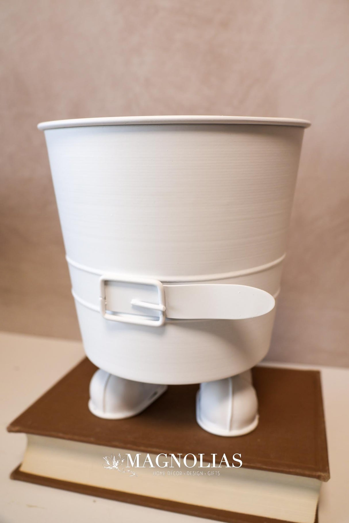 Jolly Metal Santa Pants Planter