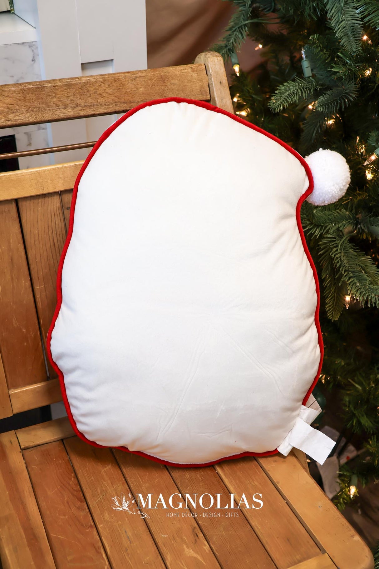 Fabric Tufted Santa Shaped Pillow