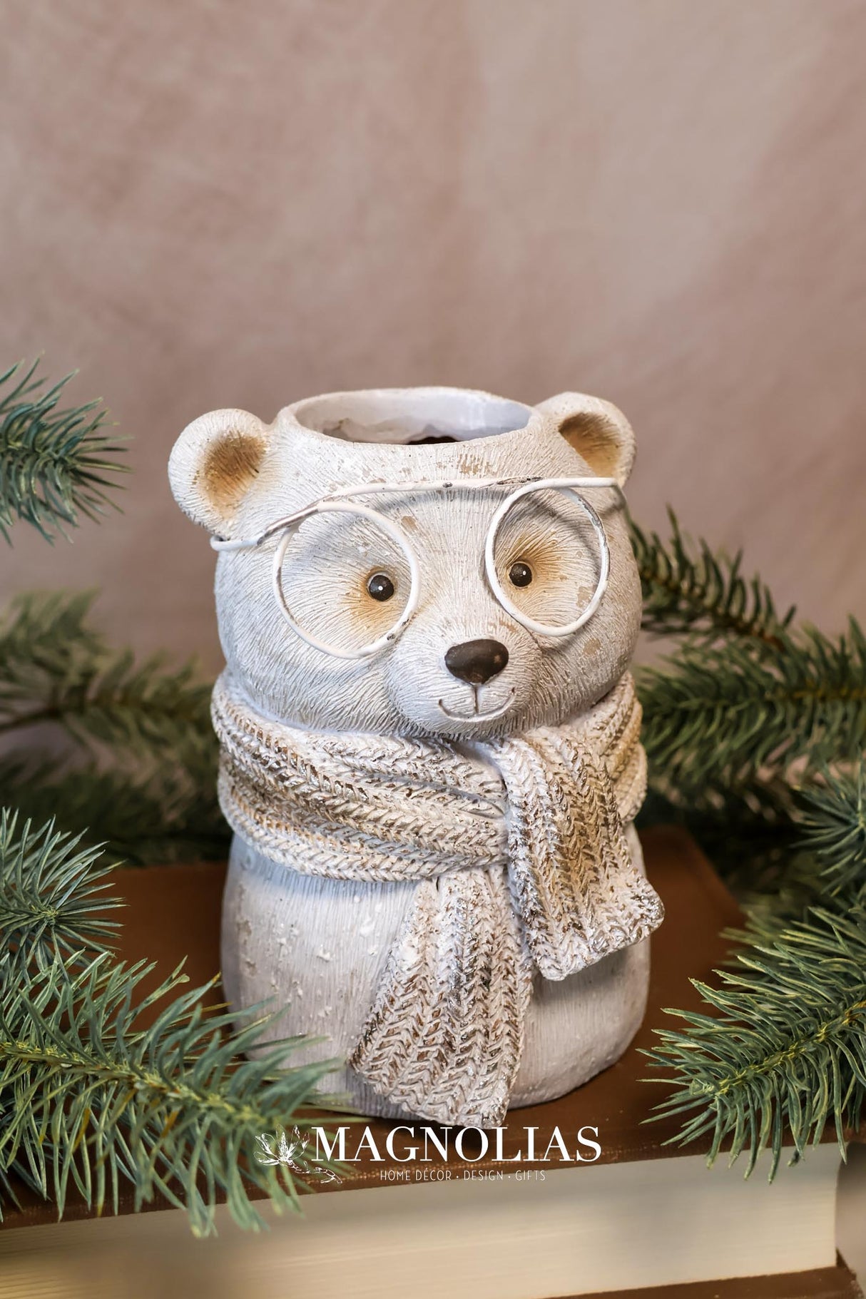 Eskimo Kisses Bear Planter