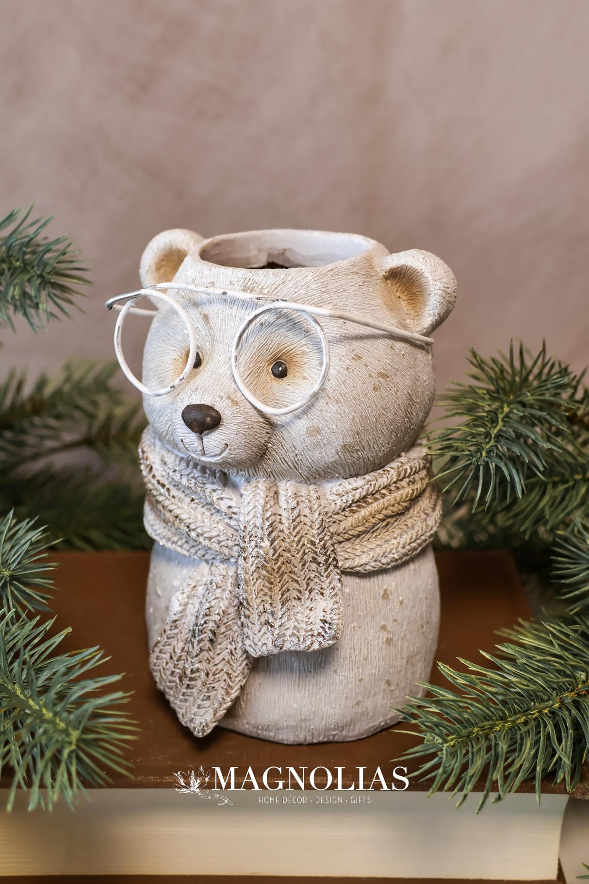 Eskimo Kisses Bear Planter