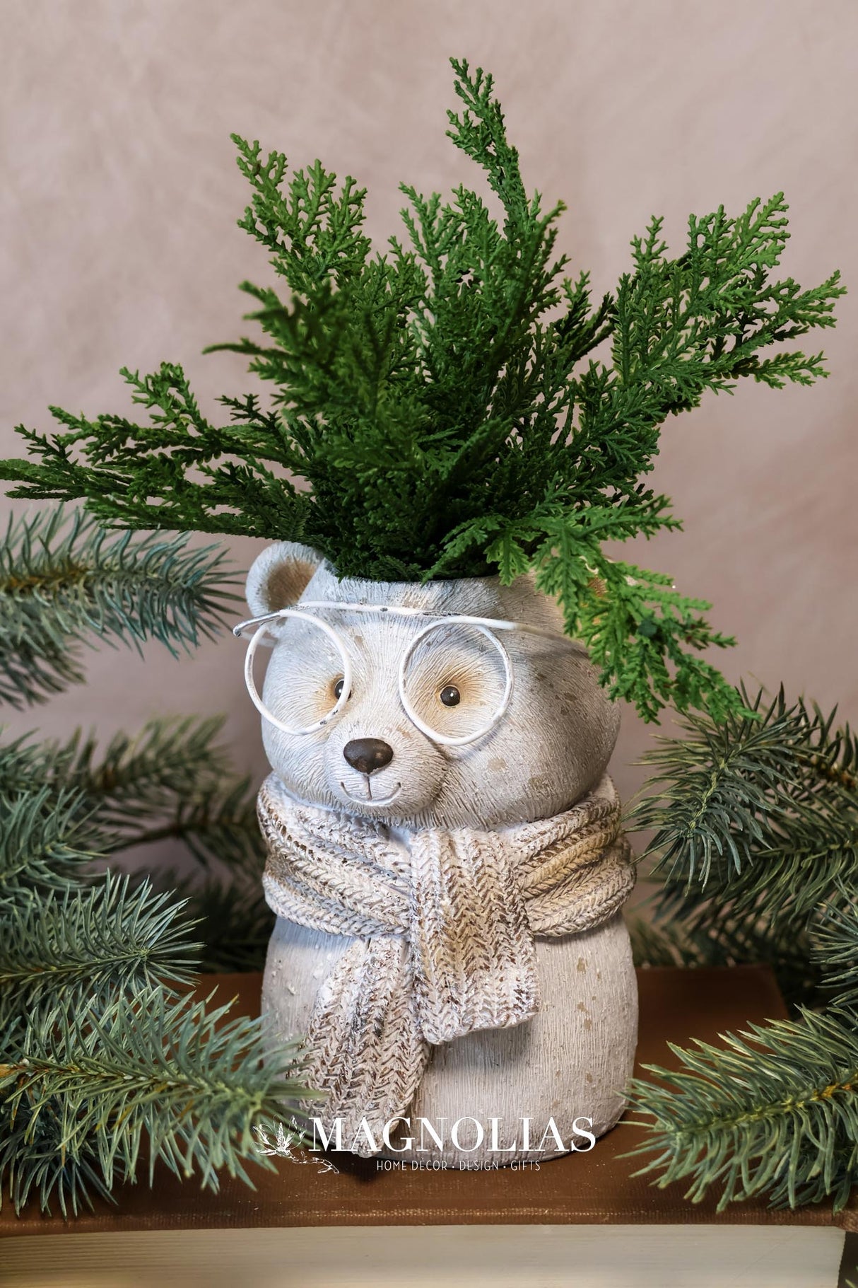 Eskimo Kisses Bear Planter